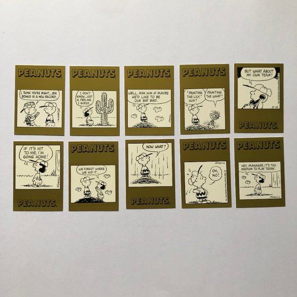 Peanuts Other - Vintage Gold Peanuts Cards (set of 10)